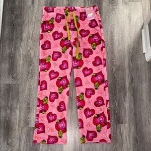 Kids Pink Heart-Print Pajama Pants - Soft Fleece